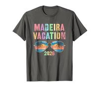 Mignon Madeira Vacances 2026 Voyage Plage Voyage Assorti T-Shirt