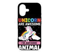 Mignon Magical Fantasy Creature Awesome Animal Citation Arc-en-Ciel Coque pour iPhone 17