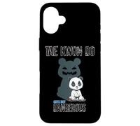 Mignon mais Dangereux Arts Martiaux Panda Taekwondo Judo Coque pour iPhone 16 Plus
