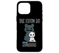 Mignon mais Dangereux Arts Martiaux Panda Taekwondo Judo Coque pour iPhone 16 Pro Max