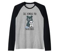 Mignon mais Dangereux Arts Martiaux Panda Taekwondo Judo Manche Raglan