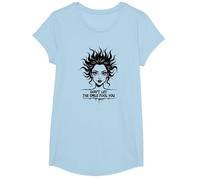 Mignon mais Sauvage : ne Laissez Pas Le Sourire Vous Tromper T-Shirt, Fille, Bleu Céleste, S