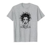 Mignon mais Sauvage : ne Laissez Pas Le Sourire Vous Tromper T-Shirt, Homme, Gris Chiné, L