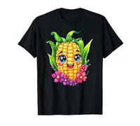 Mignon maïs sur l'épi avec visage heureux art T-Shirt