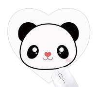 Mignon, mignon, petit panda. Jeux de tapis de souris en forme de coeur