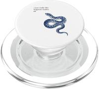 Mignon Minimaliste I Just Really Like Hognose Snakes Ok PopSockets PopGrip pour MagSafe