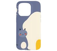 Mignon Monstre Maison Simple Naïve Childlike Illustration Coque pour iPhone 15 Pro