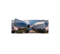 Mignon Mont Fuji au début du printemps Imprimer Bébé Bow Headband - Doux & Extensible Nylon Bandeaux, Délicat Princesse Accessoires Cheveux