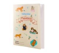 Mignon Motifs de Chat Dossier avec Pochettes, Dessins de Peinture pour Enfants Dossier Portfolio avec Couverture Classeur Portfolio & 40 Pochettes Reliure pour Collectionner Peintures
