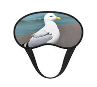 Mignon mouette C'est un masque pour les yeux à bord noir. Le masque doux pour les yeux peut améliorer la qualité du sommeil et est adapté pour l'intérieur, l'extérieur et les voyages.