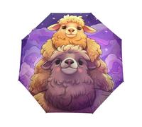 Mignon Mouton Étoile Magique Parapluie Pliant Enfant Garçons Filles Automatique Protection UV Parapluies Coupe-Vent pour Voyager