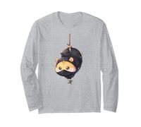Mignon Ninja Hamster Kawaii Chibi Anime Shinobi Pet Art Manche Longue