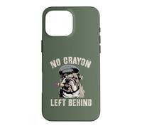 Mignon No Crayons Left Behind Team Military My Soldier Bulldog Coque pour iPhone 16 Pro Max