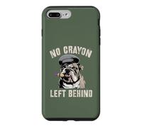 Mignon No Crayons Left Behind Team Military My Soldier Bulldog Coque pour iPhone 7 Plus/8 Plus