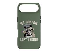 Mignon No Crayons Left Behind Team Military My Soldier Bulldog Coque pour iPhone Air