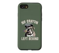 Mignon No Crayons Left Behind Team Military My Soldier Bulldog Coque pour iPhone SE (2020) / 7/8