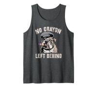 Mignon No Crayons Left Behind Team Military My Soldier Bulldog Débardeur