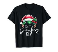 Mignon Noël Grand-mère Elfe Assorti pour Rassemblement de Noël Familial T-Shirt