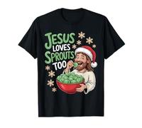 Mignon Noël Jésus Aime Les germes chrétiens Enfants Hommes Femmes T-Shirt