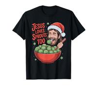 Mignon Noël Jésus Aime Les germes chrétiens Enfants Hommes Femmes T-Shirt