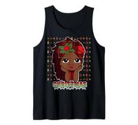 Mignon Noël Noir Fille Magique mélanine Madame noël Afro Amour Débardeur
