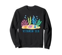 Mignon océan récif corallien étoile de mer Coquillages Vitamine mer Citation Sweatshirt