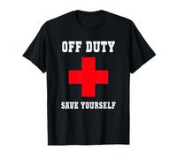 Mignon OFF DUTY SAVE Yourself Family Lifeguards My Cruise Swim T-Shirt