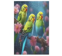 Mignon Oiseau Puzzles 1000 Pièces Adultes, Puzzle en Bois Jeux D'adresse pour Toute La Famille,Jeu De Team Building （78×53cm）