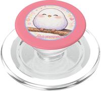 Mignon Oiseau Souriant Shima Enaga « fée Japonaise des neiges » PopSockets PopGrip pour MagSafe