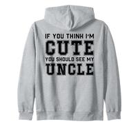 Mignon Oncle drôle Famille Humour Dicton Sweat à Capuche