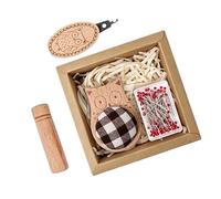 Mignon Oreiller Épingle À Coudre | Porte-Aiguilles De Dessin Animé | Oreiller À Épingler Avec Base En Bois,pour Les Débutants Quilters Couturiers Professeurs D'Art De Fibres Artistes De Fibres