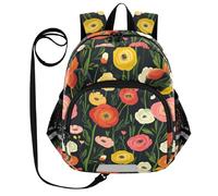 Mignon Oreilles Ranunculus Floral Style Country Style Cartoon Daycare Sac à dos Laisse Garçons Filles Anti-perte Personnalisé Sac à dos d'école primaire avec bande réfléchissante