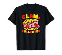 Mignon palourde Kawaii Art Ocean Beach Thème T-Shirt Graphique avec Valeur