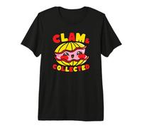 Mignon palourde Kawaii Art Ocean Beach Thème T-Shirt Haut de Gamme