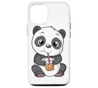 Mignon Panda Bear Choco Shake Sweets Bubble Tea Baby Teddy Coque pour iPhone 12/12 Pro