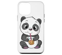 Mignon Panda Bear Choco Shake Sweets Bubble Tea Baby Teddy Coque pour iPhone 12 Mini