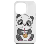 Mignon Panda Bear Choco Shake Sweets Bubble Tea Baby Teddy Coque pour iPhone 13 Pro