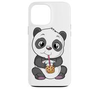 Mignon Panda Bear Choco Shake Sweets Bubble Tea Baby Teddy Coque pour iPhone 13 Pro Max