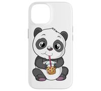 Mignon Panda Bear Choco Shake Sweets Bubble Tea Baby Teddy Coque pour iPhone 14