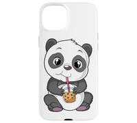 Mignon Panda Bear Choco Shake Sweets Bubble Tea Baby Teddy Coque pour iPhone 15 Plus