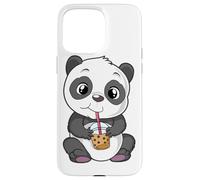 Mignon Panda Bear Choco Shake Sweets Bubble Tea Baby Teddy Coque pour iPhone 15 Pro Max