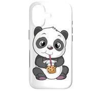 Mignon Panda Bear Choco Shake Sweets Bubble Tea Baby Teddy Coque pour iPhone 17