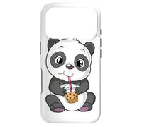 Mignon Panda Bear Choco Shake Sweets Bubble Tea Baby Teddy Coque pour iPhone 17 Pro