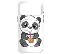 Mignon Panda Bear Choco Shake Sweets Bubble Tea Baby Teddy Coque pour iPhone 17 Pro Max