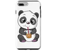 Mignon Panda Bear Choco Shake Sweets Bubble Tea Baby Teddy Coque pour iPhone 7 Plus/8 Plus