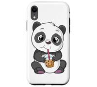 Mignon Panda Bear Choco Shake Sweets Bubble Tea Baby Teddy Coque pour iPhone XR