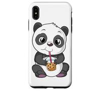Mignon Panda Bear Choco Shake Sweets Bubble Tea Baby Teddy Coque pour iPhone XS Max