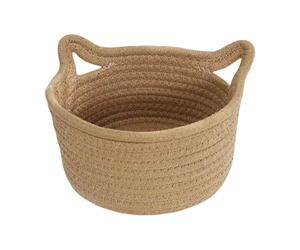 Mignon panier de rangement Mini bac de rangement petit panier tissé | serviette couverture vêtements stockage animal chat chien cadeau blanchisserie bien rangé organisateur maison bureau
