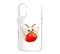 Mignon Papillon de Nuit avec Fraise Fruits d'été Coque pour iPhone 17