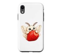 Mignon Papillon de Nuit avec Fraise Fruits d'été Coque pour iPhone XR